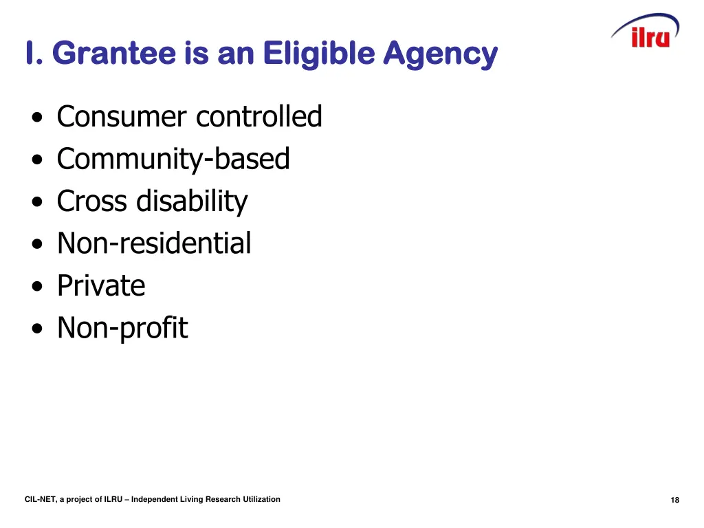 i grantee is an eligible agency i grantee