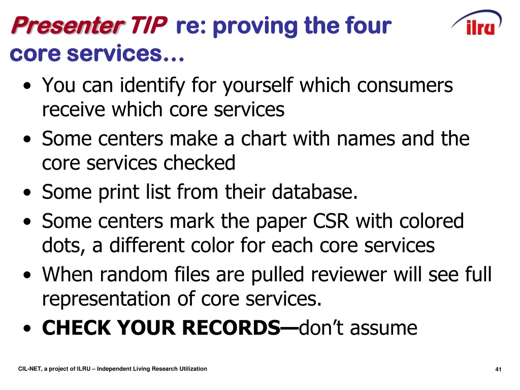 presenter presenter tip core services core