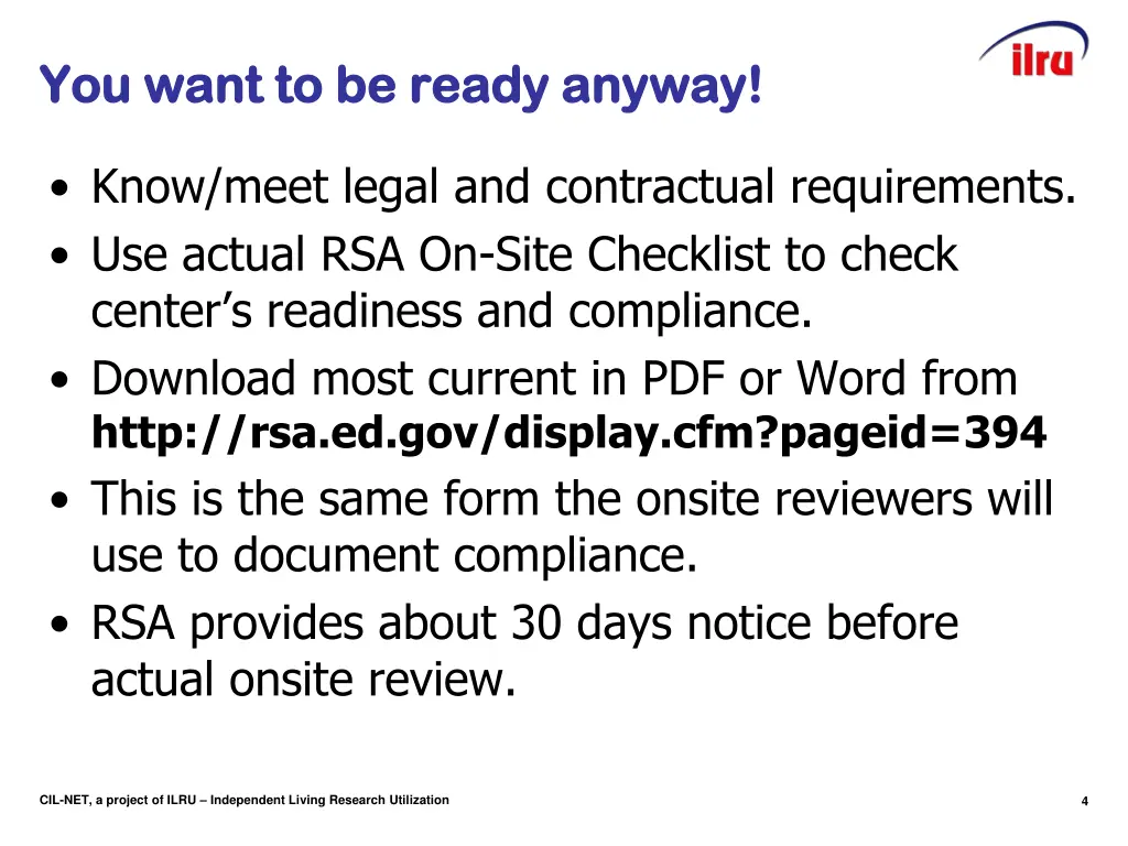 you want to be ready anyway you want to be ready