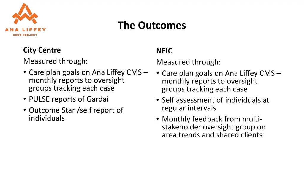 the outcomes