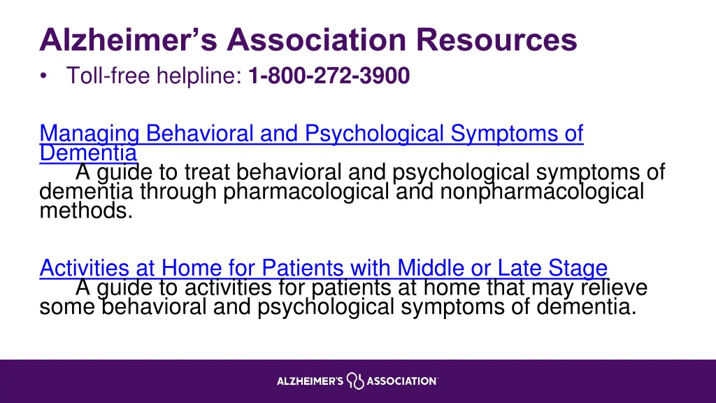 alzheimer s association resources toll free