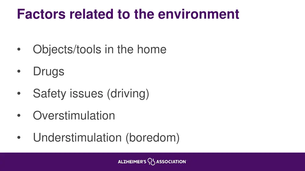 factors related to the environment