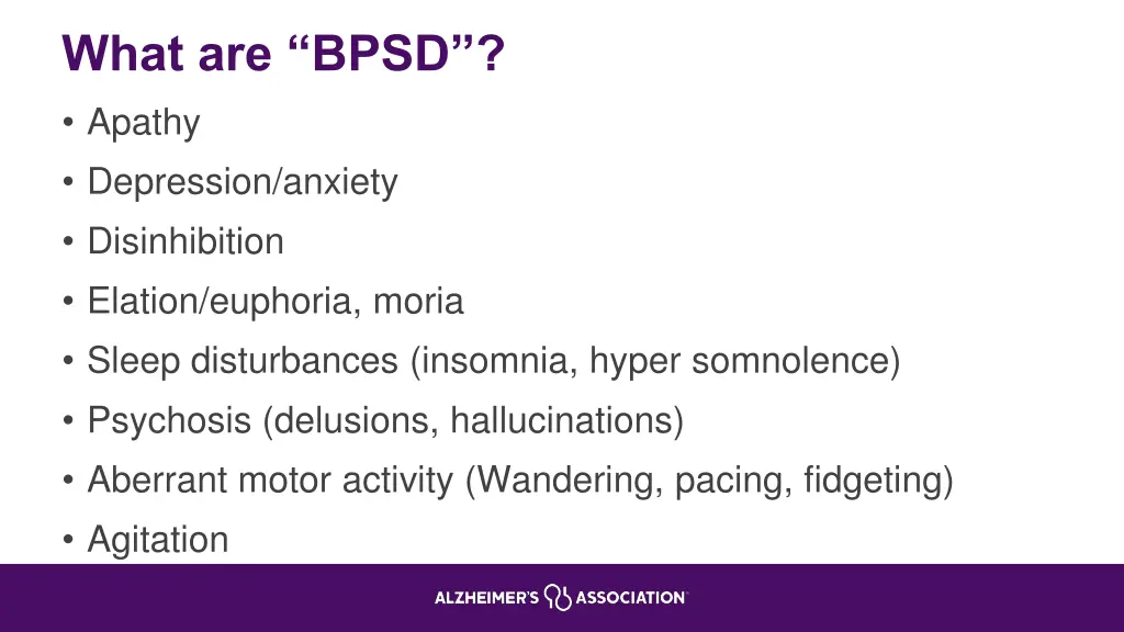 what are bpsd apathy depression anxiety