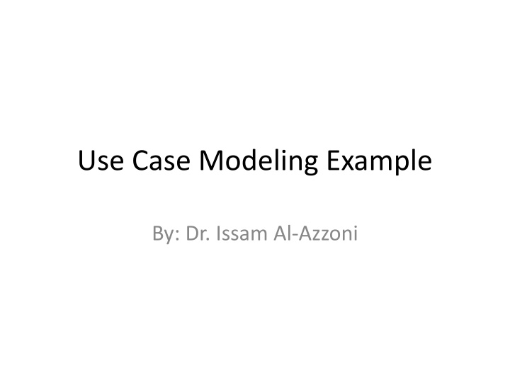 use case modeling example