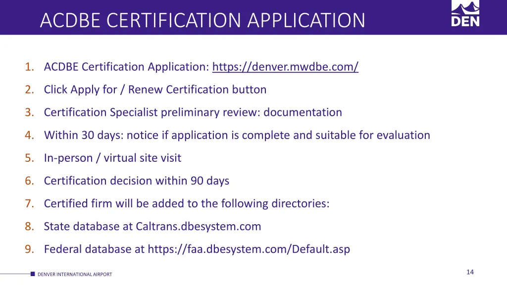 acdbe certification application