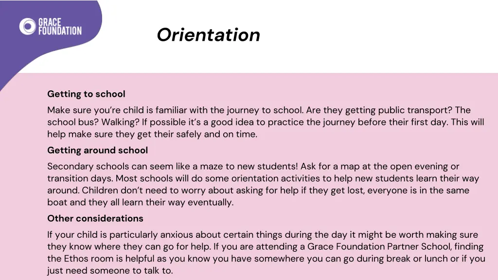 orientation