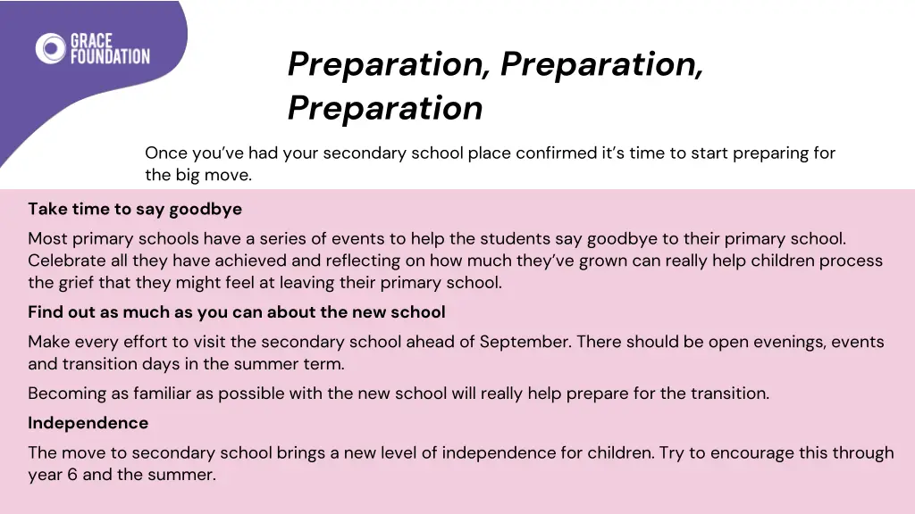 preparation preparation preparation