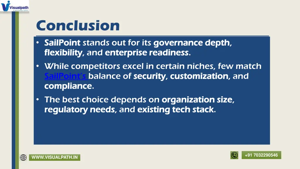 conclusion sailpoint sailpoint stands