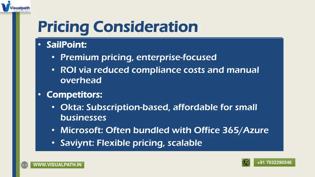 pricing pricing consideration consideration
