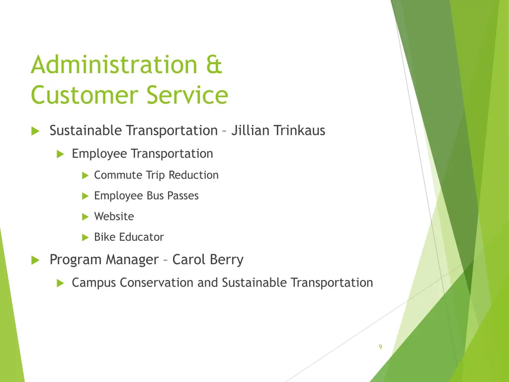 administration customer service