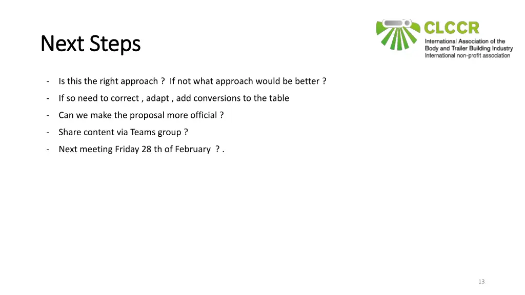 next steps next steps