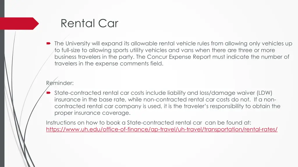 rental car