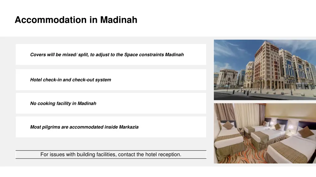 accommodation in madinah