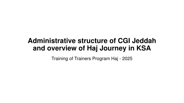 administrative structure of cgi jeddah