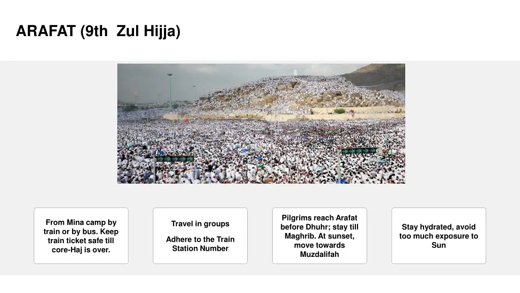 arafat 9th zul hijja