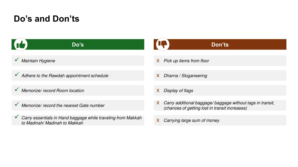 do s and don ts 1