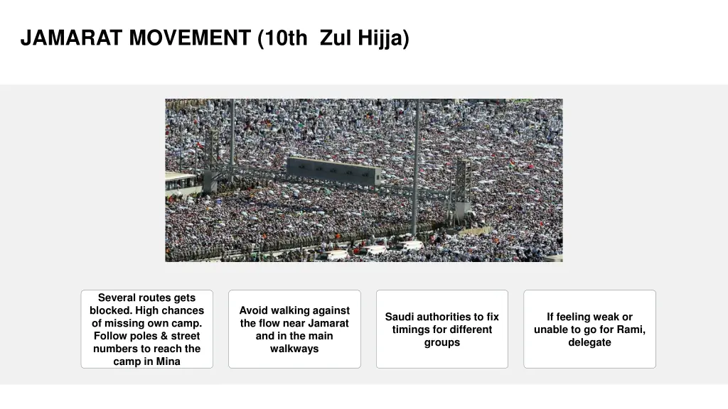 jamarat movement 10th zul hijja