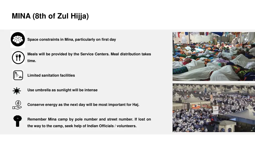 mina 8th of zul hijja