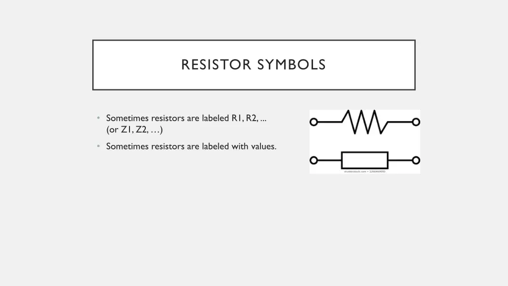 resistor symbols