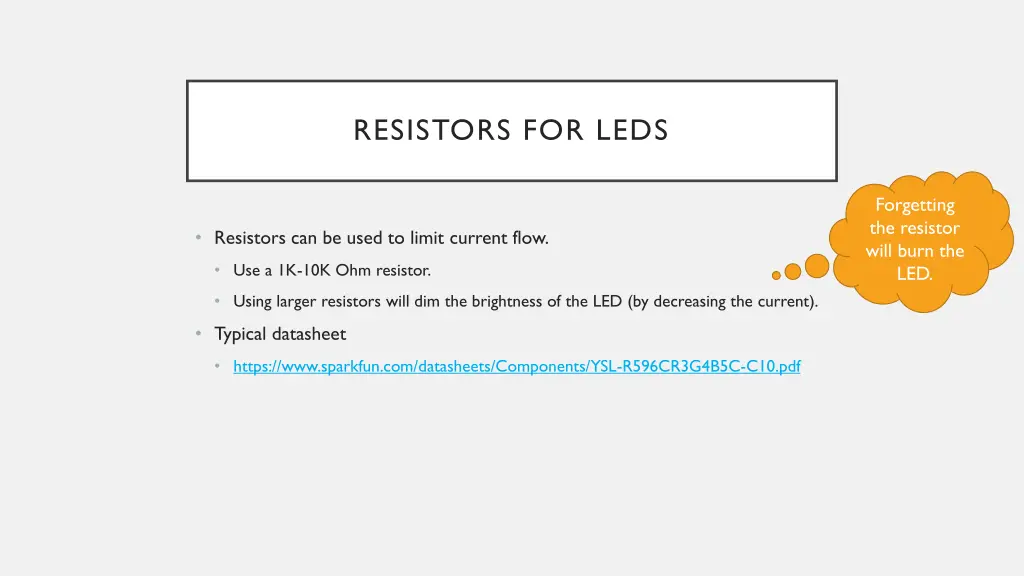resistors for leds