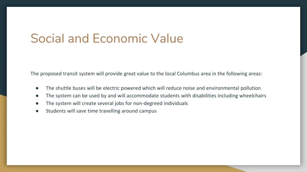 social and economic value