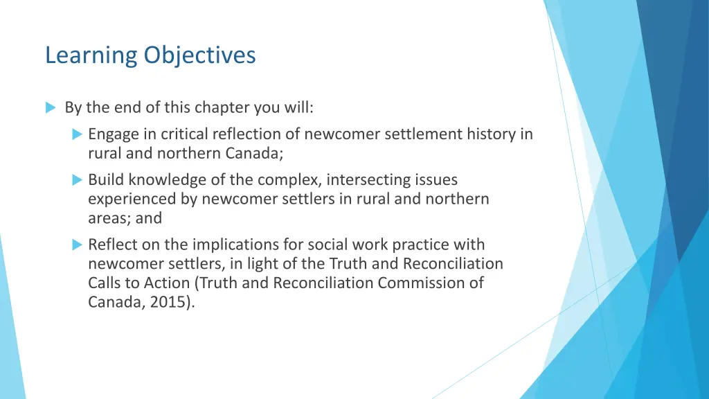 learning objectives