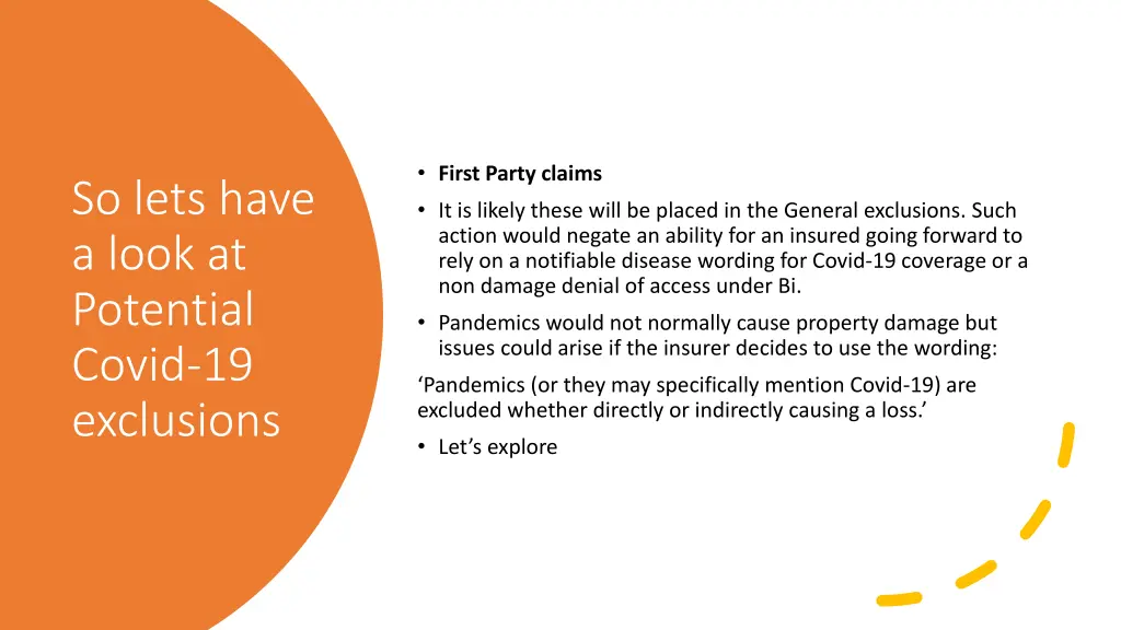 first party claims it is likely these will