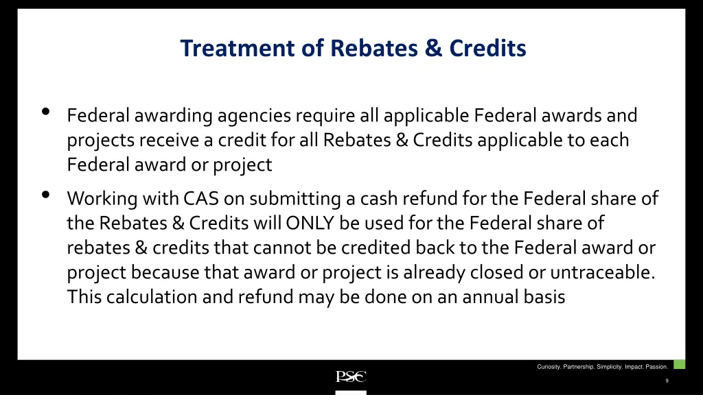 treatment of rebates credits 2