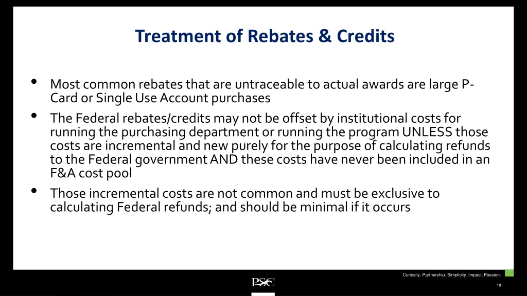 treatment of rebates credits 3