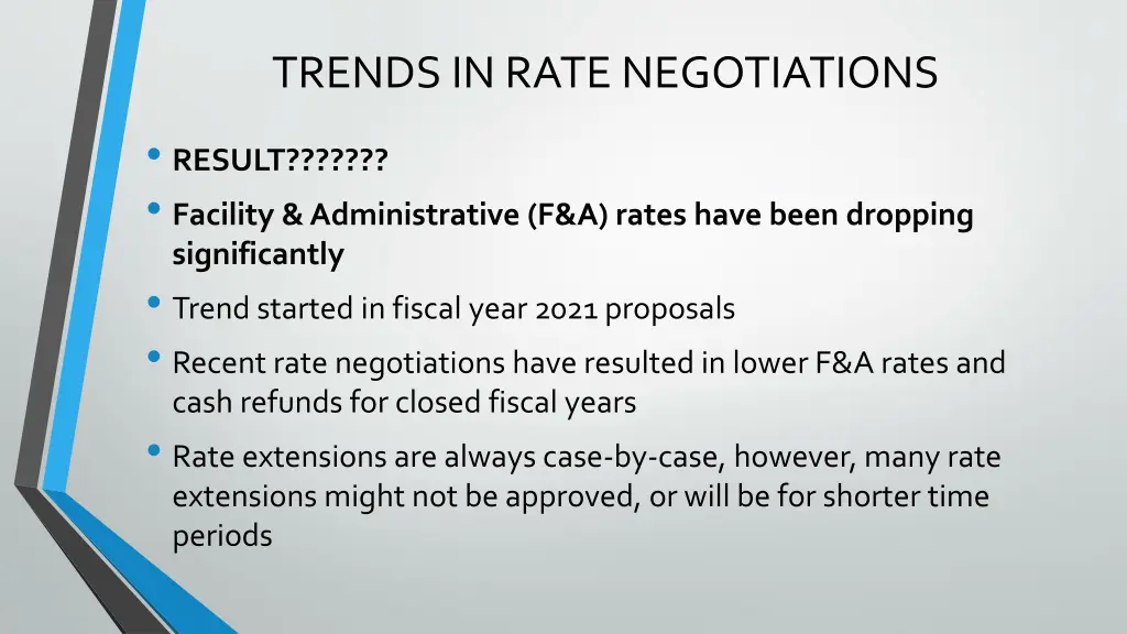 trends in rate negotiations 1