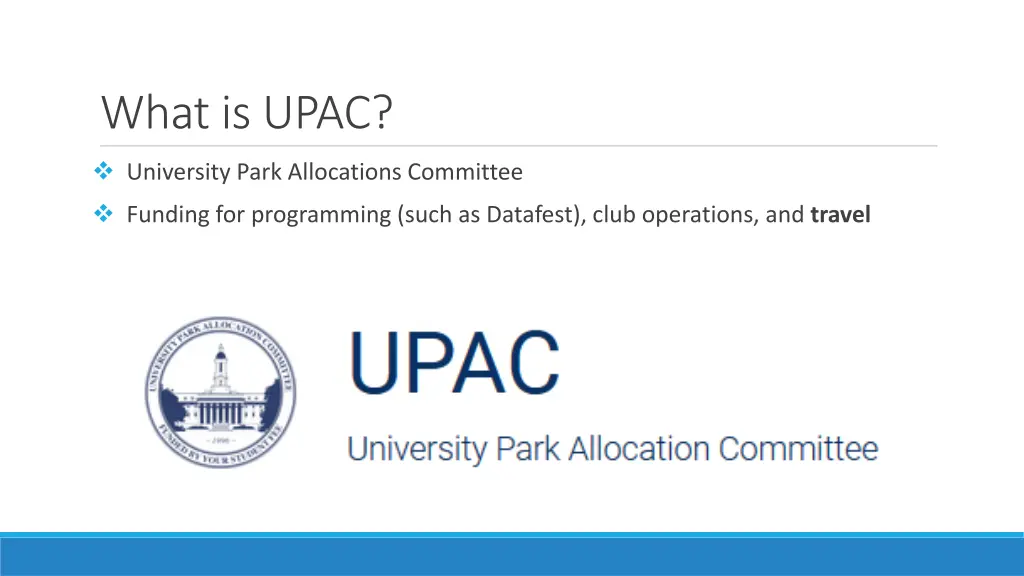 what is upac