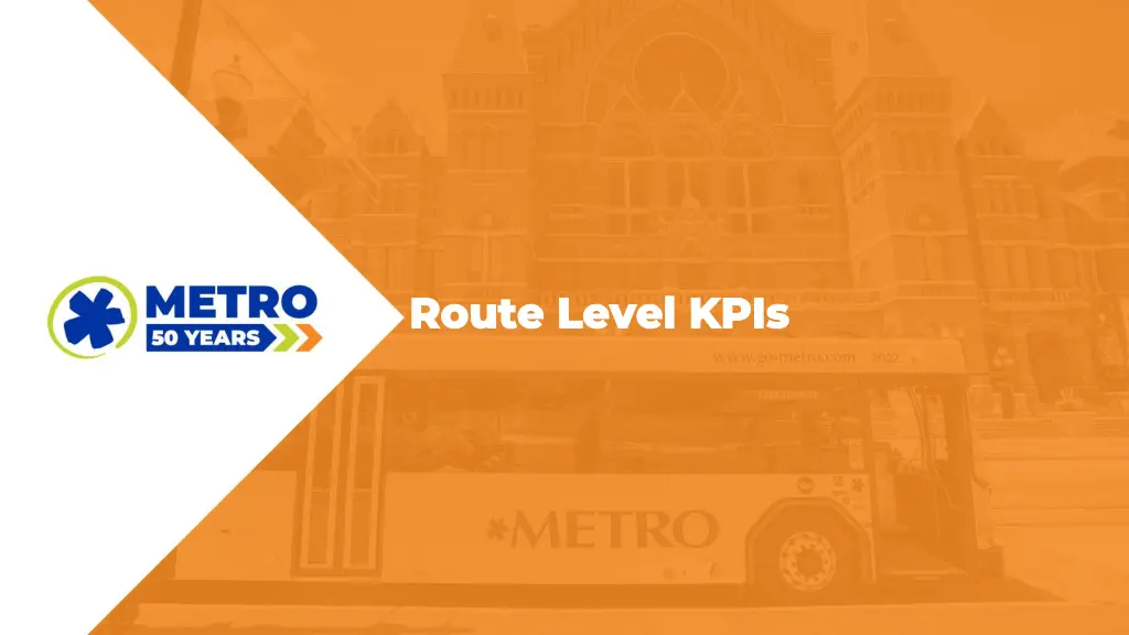 route level kpis route level kpis