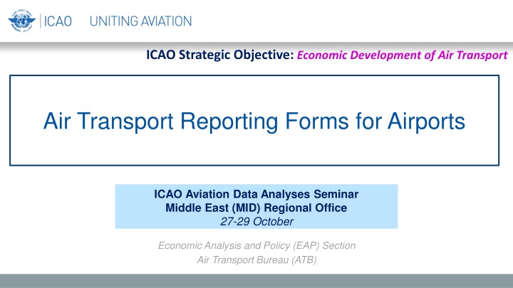 icao strategic objective economic development