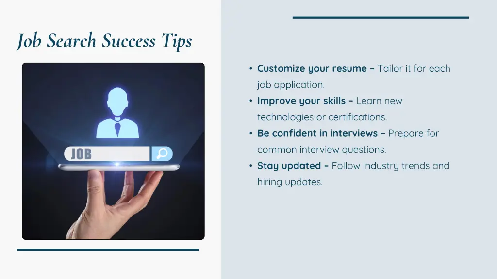 job search success tips
