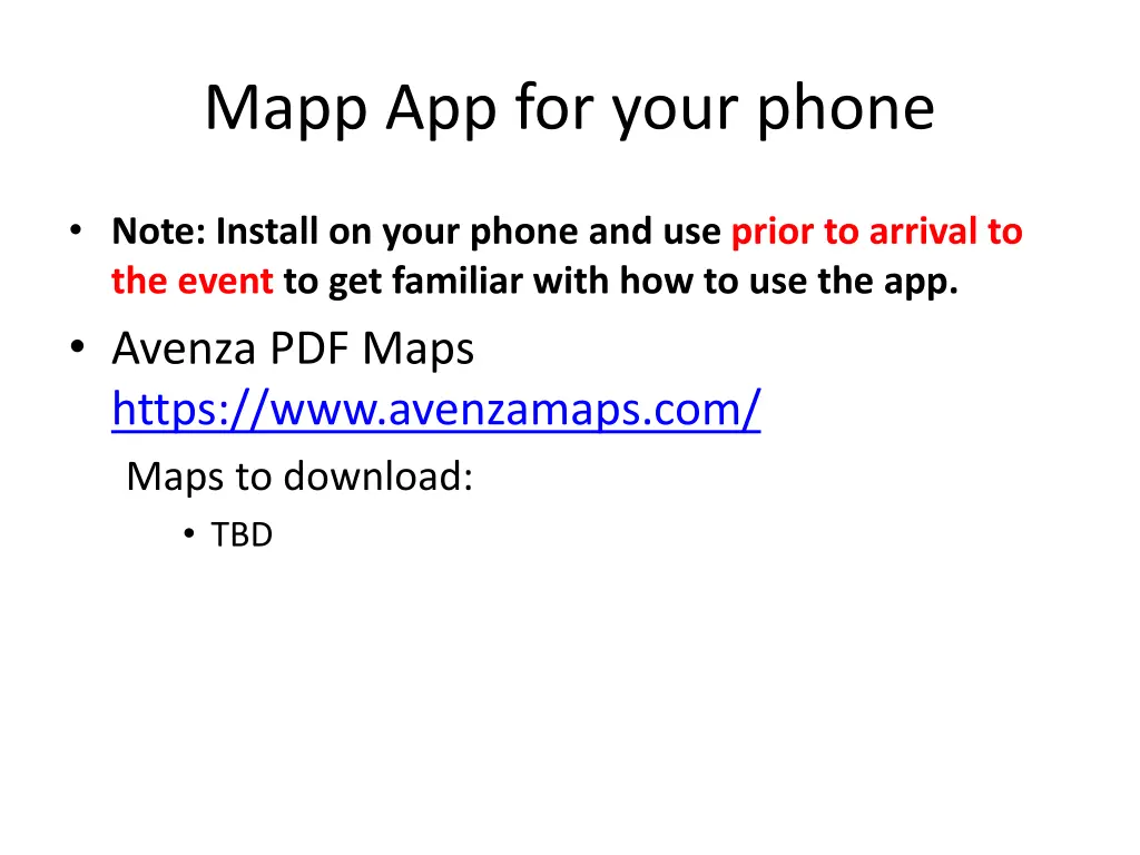 mapp app for your phone
