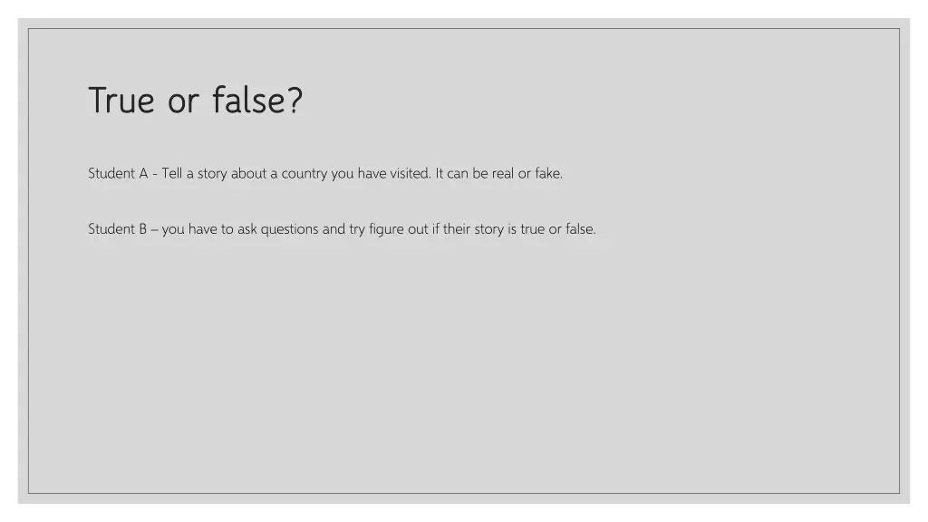 true or false true or false