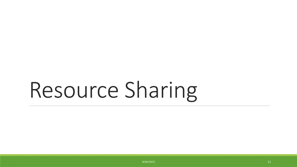 resource sharing