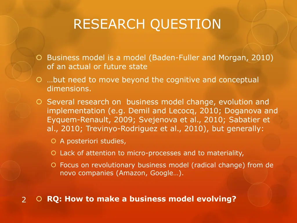 research question