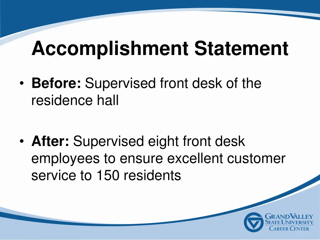 accomplishment statement