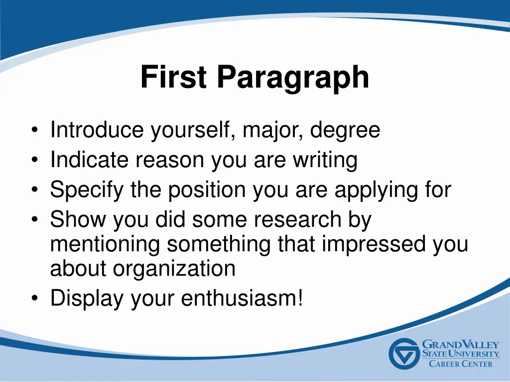 first paragraph