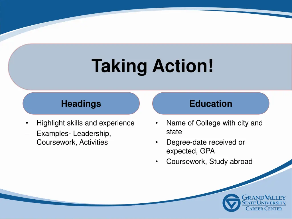 taking action 1