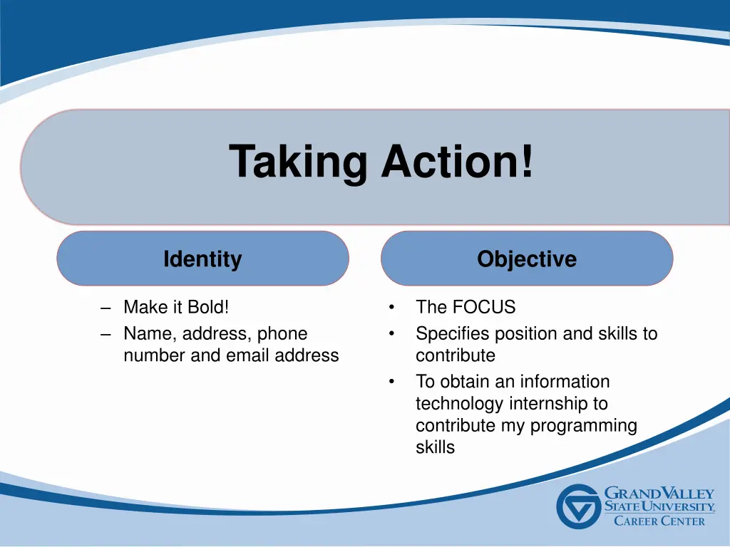 taking action