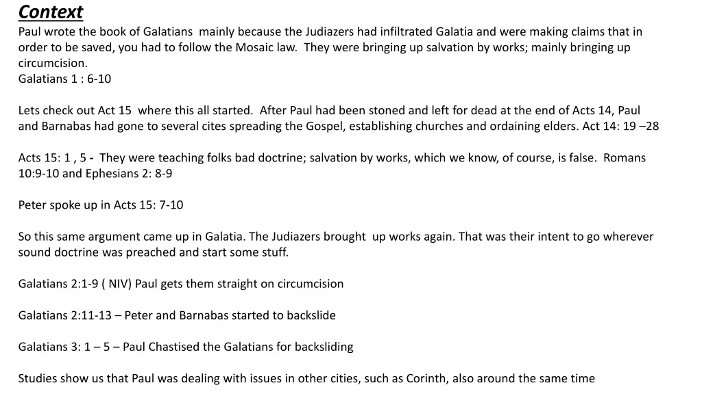 context paul wrote the book of galatians mainly