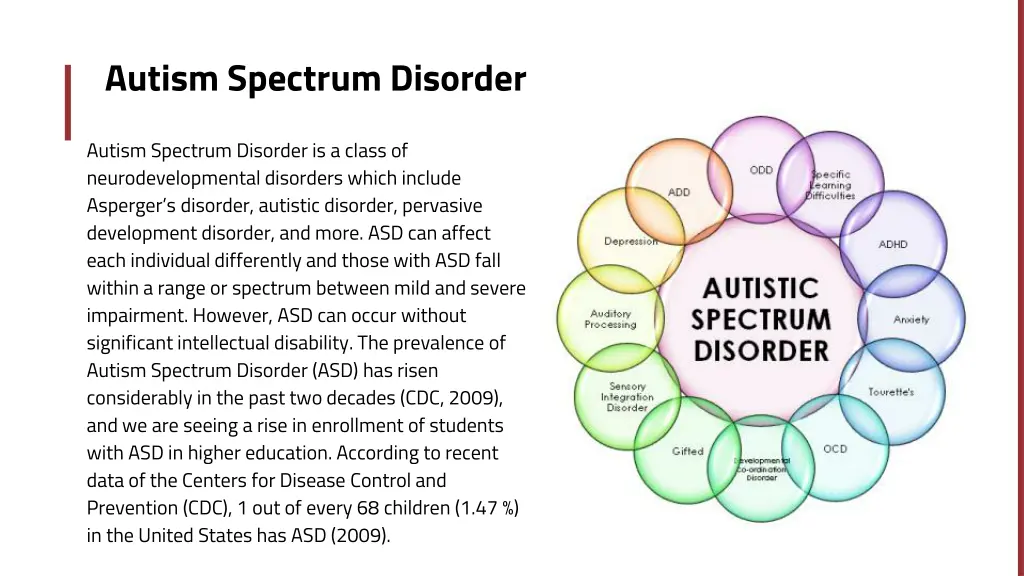 autism spectrum disorder