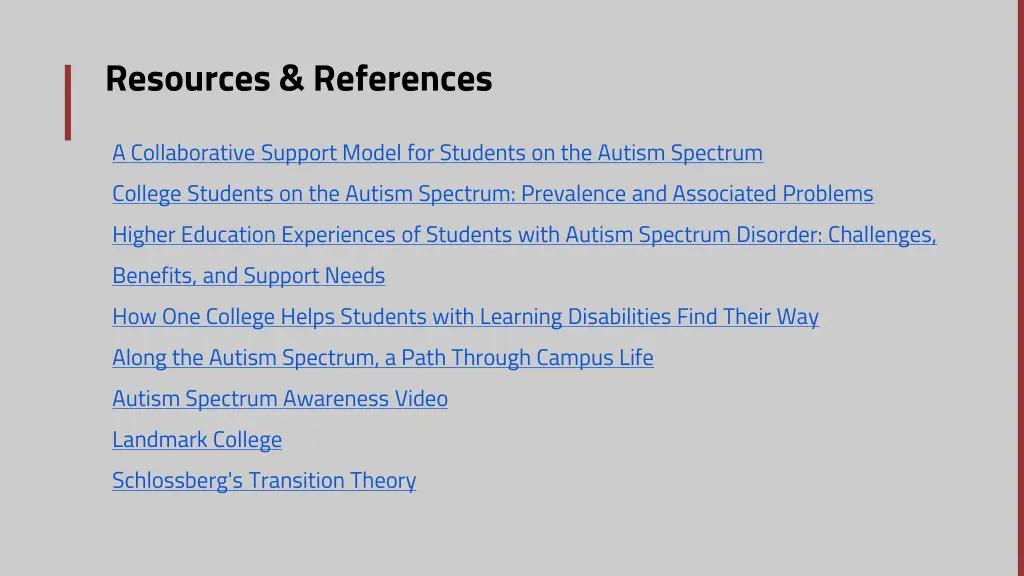 resources references