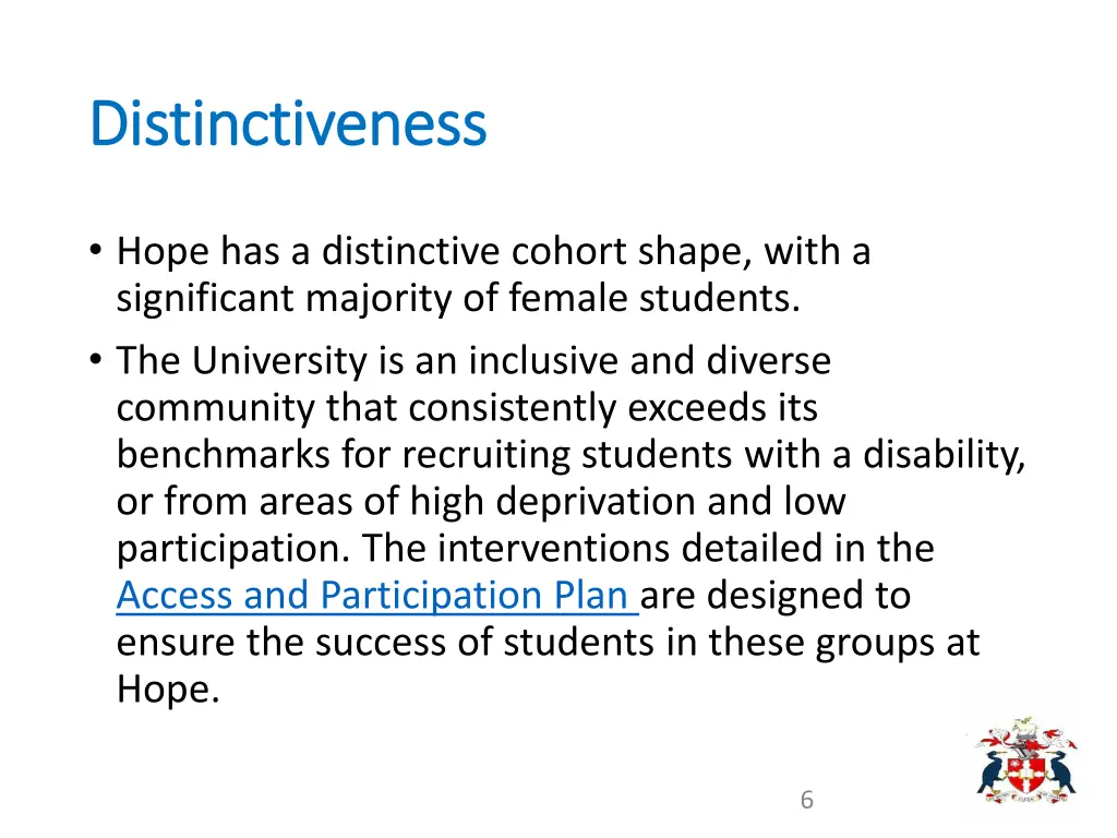 distinctiveness distinctiveness