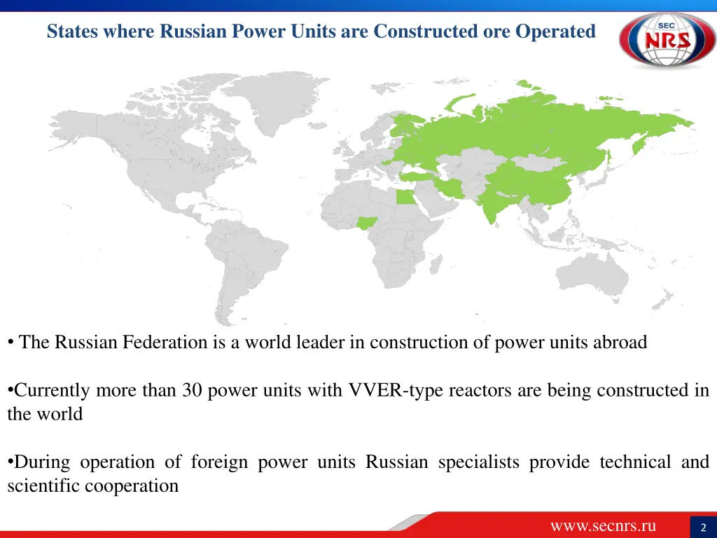 states where russian power units are constructed