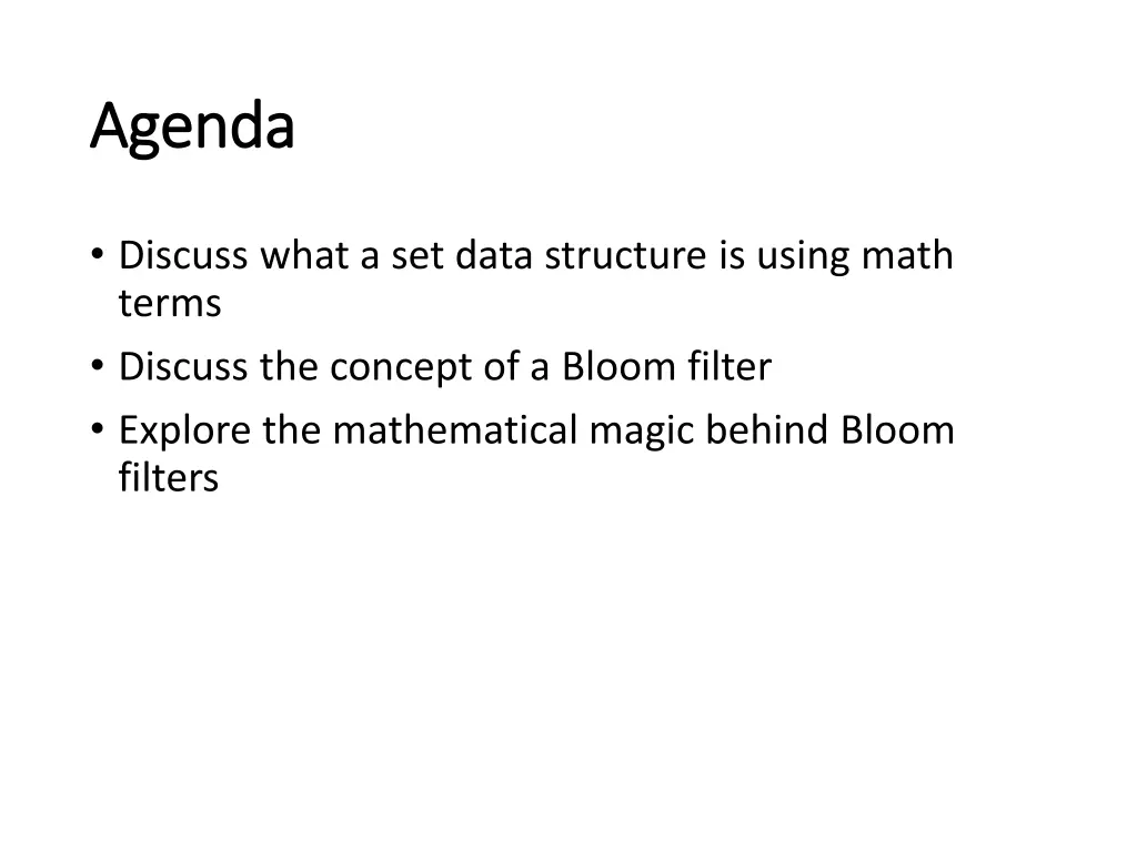 agenda agenda