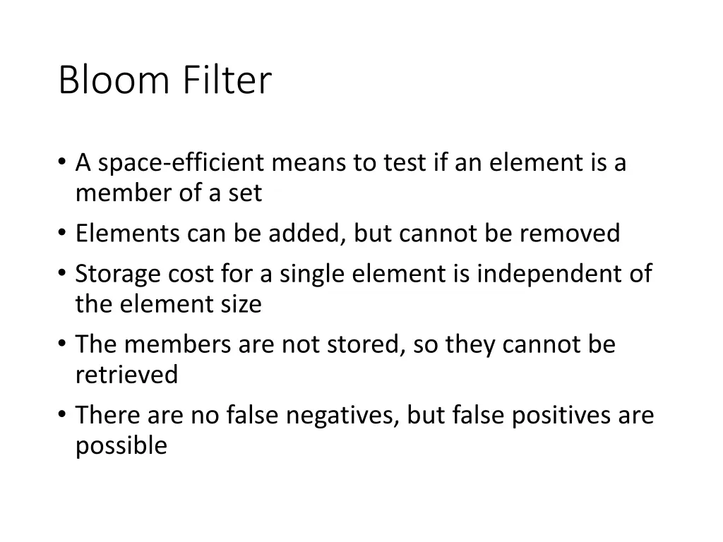 bloom filter