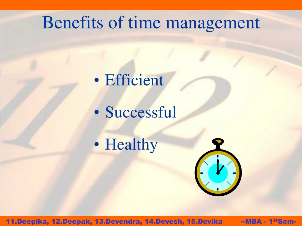 benefits of time management